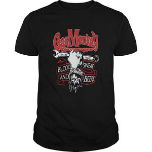 Gas Monkey Garage Dallas Texas Blood Sweat And Beers Shirt